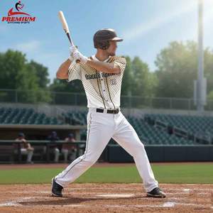 Maillot de baseball de la série Premium, tissu sergé haute densité, jersey de jeu cousu, maillot de baseball - Product Image 5