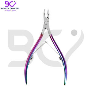 Coupe-cuticules en acier inoxydable, coupe-ongles à large ouverture, lame courbée - Outils de manucure professionnels durables pour les doigts/des orteils - Product Image 2