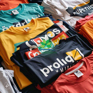 Wholesale Bulk Unisex T Shirts Soft Cotton Fleece 180 GSM <b>Drop</b> Shoulder OEM Custom Personalized Design Embroidery Plain Tee Men - Product Image 2