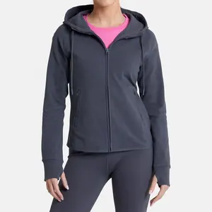 Lange Mouw Casual Sport Hoodie Veelzijdige Outdoor Hardloop Top Fietstraining Rits Jack Hoodie