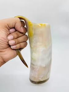Handcrafted HORN <b>Mug</b> Unique Durable and Authentic Drinkware by Crescent Crafts - Product Image 4