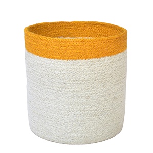 Grand nouveau panier en corde de jute tissé pour coussins de couette stockage de jouets bacs de rangement à bas prix d'usine - Product Image 4