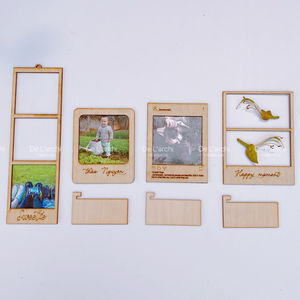 Hot Goods 2023 Creative Double-sided Desktop <b>Photo</b> <b>Frame</b> <b>Vintage</b> Wooden <b>Photo</b> <b>Frame</b>, Custom Size - Product Image 2