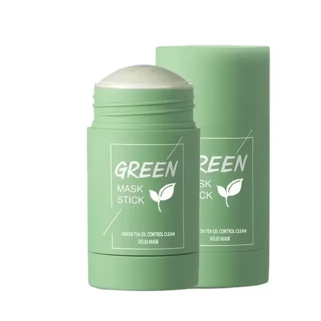 Vente en gros Marque distributeur Produits de beauté pour la peau Bâtonnet masque musc thé vert bio réparation de la peau et élimination acné pour femme