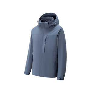 Chaqueta Impermeable con Calefacción para Hombre de Alto Rendimiento, Chaqueta de Invierno Cortavientos y Transpirable con Capucha Acolchada para Senderismo y Camping - Product Image 1
