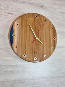 RELOJ DE PARED HECHO A MANO Reloj de pared epoxi de resina de madera de la mejor calidad Reloj de pared epoxi de resina de madera hecho a mano - Product Image 5