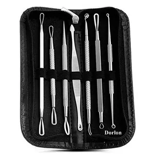 Bán buôn tùy chỉnh riêng nhãn 7 cái mụn đầu đen mụn comedone tại chỗ mụn extractor Remover Kit Popper công cụ.