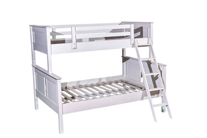 Vente chaude de lits superposés Dakota au design moderne en bois de caoutchouc blanc - Product Image 6