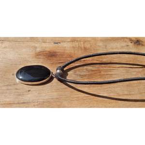 Collar de ónix negro de Plata de Ley 925, colgante de piedras preciosas hecho a mano, regalo de moda para su NL0007-GS - Product Image 4