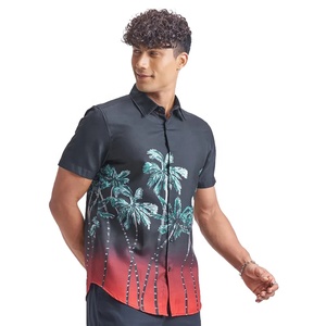 Camisas de satén tropical personalizadas para hombre, ropa de playa de talla grande transpirable de manga corta hawaiana informal con botones para vacaciones para verano - Product Image 3