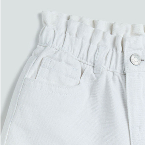 กางเกงขาสั้นเด็ก ลายการ์ตูน ผ้าฝ้าย สีขาว กางเกงขาสั้นเด็กแบบกระดาษ กางเกงยีนส์ขาสั้นเด็ก - Product Image 6