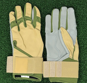 Gants de frappe de baseball professionnels unisexes en cuir de cabretta, fermeture à boucle et crochet, qualité supérieure, poignet confortable, KANDARI SPORTS - Product Image 1