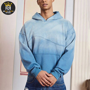 En diferentes colores de contraste, buen proveedor con diseño personalizado impreso, ropa exterior de la más alta calidad, sudaderas con capucha de lavado ácido para hombres - Product Image 4