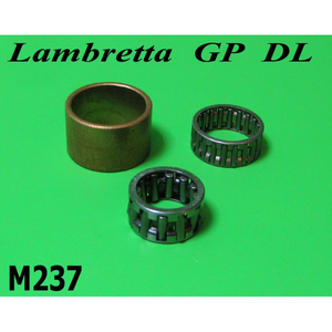 Kit de rodamientos de aguja para caja de cambios y casquillo de embrague de bronce Lambretta DL/GP - Product Image 1