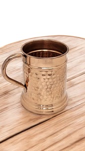 Tazas de cerámica de cobre puro hechas a mano para Moscow Mule & Cocktails Restaurant Bar Home Party Use con mango - Product Image 2