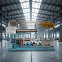 Ligne de production d'aliments pour chiens et chats de qualité industrielle entièrement en acier inoxydable SUS304, écran tactile PLC, contrôle intelligent, homologuée CE