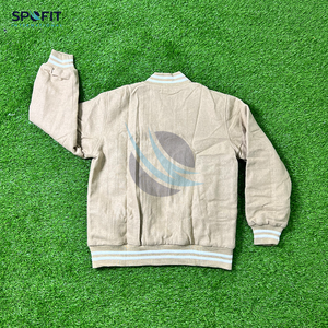 Chaqueta Universitaria Bordada con Logotipo Personalizado al por Mayor para Hombre, Chaqueta Bomber Letterman, Chaquetas de Béisbol de Talla Grande para Ropa Deportiva - Product Image 5