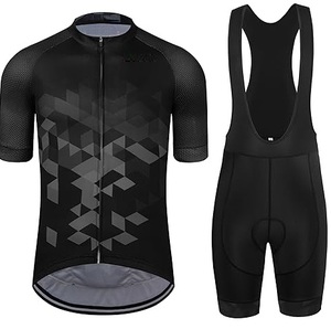 Uniformes de ciclismo para hombre, camiseta de ciclismo, ropa de montaña, pantalones cortos con pechera de estilo Popular, traje de ciclismo, Manga corta personalizada para hombre y mujer - Product Image 1