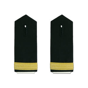 Hombreras de la Marina de los Estados Unidos, bordadas en tela de alta calidad, con borde rojo sobre fieltro negro, para coser. - Product Image 6