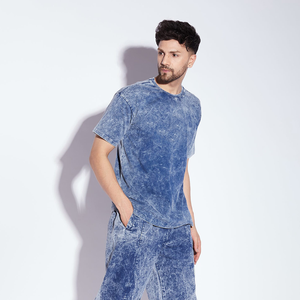 Meilleur t-shirt vierge imprimé délavé à l'acide de style vintage 2025 sur mesure pour hommes Design surdimensionné en coton lourd - Product Image 2