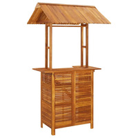 Juego de Muebles de Jardín Minimalistas Modernos de 3 Piezas, Diseño Confortable, Madera de Teca Sólida, Color Natural, Almacenamiento, 2 Plazas