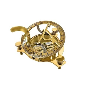 Trang Trí Hải Lý Brass Đồng Hồ Mặt Trời La Bàn Mặt Trời Đồng Hồ Quay Số La Bàn Đi Bộ Đường Dài La Bàn Cho Món Quà Kỷ Niệm - Product Image 1