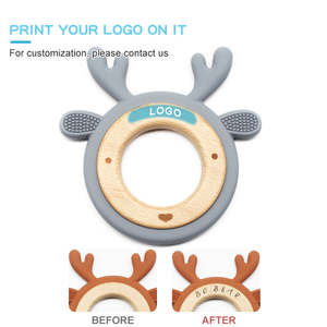 Mordedor de Anillo de Silicona para Bebés, Libre de BPA, de Grado Alimenticio, Mordedor de Anillo para Bebés 2026, Venta al por Mayor, OEM, Animales Grandes y Lindos, Juguetes para la Dentición - Product Image 5