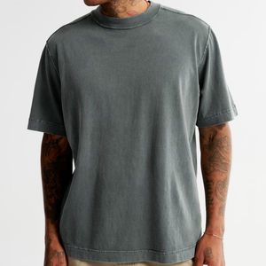 Camiseta de manga corta para hombre de nuevo estilo con color puro informal, camiseta bordada de moda - Product Image 3