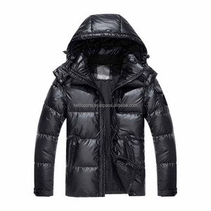 2025 Winter OEM Wholesale Custom Logo Down Puffer <b>Jacket</b> for <b>Men</b> Fashionable Outdoor <b>Canvas</b> with Stand Collar High Street Style - Product Image 5