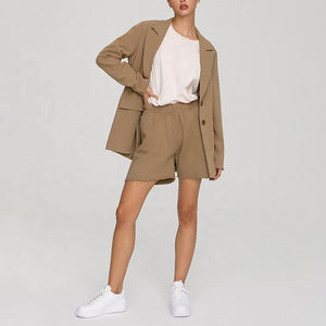 Shorts de sport et de yoga pour femmes, best-seller, arrivée 2025, sans couture, respirants, en tissu polaire de coton de haute qualité, taille élastique, séchage rapide - Product Image 5