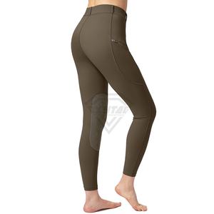 Leggings d'équitation à la mode, vêtements d'équitation, matière polyester personnalisée, collants d'équitation pour femmes - Product Image 2