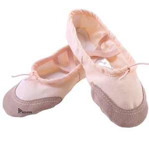 Chaussons de danse professionnels en toile, légers, à semelle fendue, pour la gymnastique, le yoga et l'entraînement de danse, pour les commandes en gros - Product Image 2
