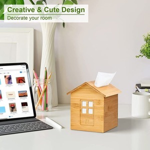 กล่องทิชชู่ไม้ไผ่ทำมือกล่องทิชชู่ธรรมชาติเป็นมิตรกับสิ่งแวดล้อมของตกแต่งบ้านและโต๊ะจากเวียดนาม - Product Image 3