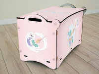 Boîte de rangement de jouets en bois pour enfants, boîte de rangement de jouets en bois avec couvercle, boîte de jouets en bois avec roues, bac à jouets pour enfants, organisateur de chambre d'enfants