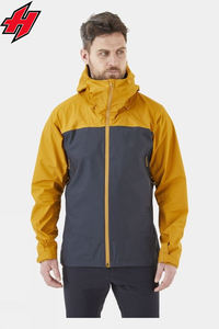 Veste de pluie équestre en tissu à 3 couches Veste légère personnalisée Escalade Camping Veste de pluie fantaisie pour hommes Imperméable - Product Image 2