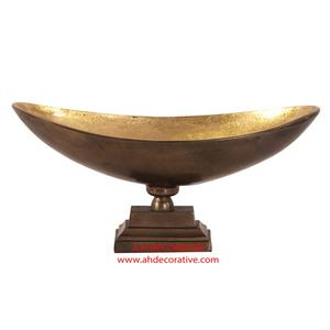 Cuenco para servir chapado en oro de aluminio en Base cuadrada Cuenco para servir en restaurante para Hotel y cuenco para plato de comida casera - Product Image 2