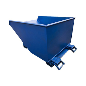 1.8m Self Dumping trash hopper tipping skips tipper chain lift bins skip bin truck fruits