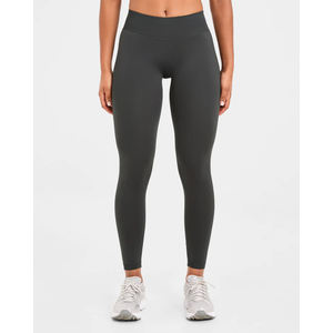 Service OEM, meilleur prix, leggings de yoga pour femmes sur mesure, taille haute, spandex/polyester, extensible dans les quatre sens, respirant, logo sur la taille - Product Image 1