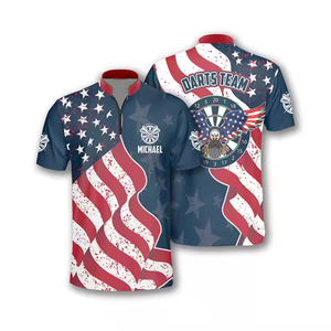 OEM Custom Your Design Sublimated Bowling <b>Polo</b> Jersey Quick Dry Breathable Team Sports Bowling Shirts Sublimation Print OEM Logo - Product Image 2