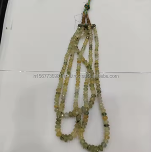 Cuentas de piedras preciosas de granate Grosular, cuentas hechas a mano de forma redonda de corte suave para cuentas de joyería, joyería hecha a mano - Product Image 6