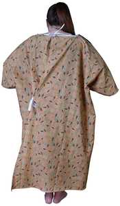 Uniforme d'infirmière OEM unisexe réutilisable en poly coton avec manches courtes techniques imprimées pour les gommages hospitaliers à usage médical - Product Image 4