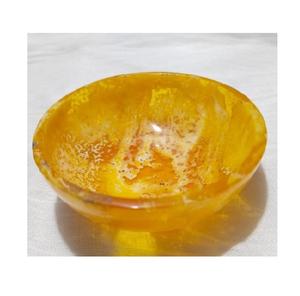 Bol décoratif en résine artistique fabriqué à la main surface brillante design élégant idéal pour les collations, les salades ou la pièce maîtresse de la salle à manger - Product Image 2