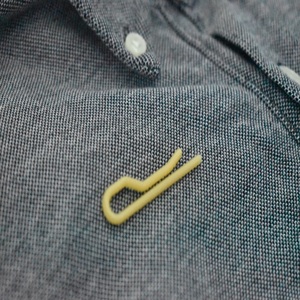 Clip en plastique écologique n ° 3 collier en plastique en résine de riz couleur naturelle accessoire de chemise formelle 500 pièces/sac pour vêtements - Product Image 4