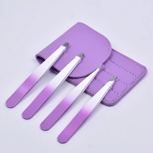 Ensemble de pinces à sourcils professionnelles de haute qualité grande pointe oblique de précision et pince à épiler pointue pour l'épilation des femmes - Product Image 1