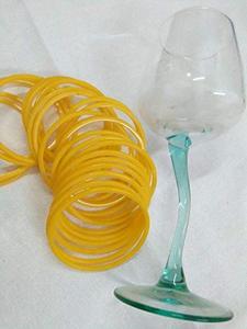 Juego de brazaletes de cristal amarillo tradicional para mujer, joyería Nupcial Étnica india en varios tamaños - Product Image 3