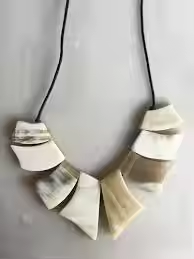 Corne collier pendentif bijoux de mode tour de cou femmes ensembles de bijoux anciens personnalisés par croissant artisanat - Product Image 4