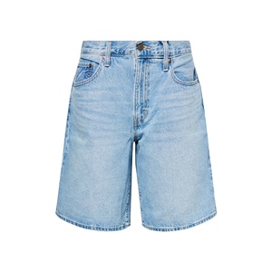 Pantalones Cortos de Mezclilla Holgados para Hombre, Estilo Dad, Color Personalizado, Cintura Alta, Transpirables, Cierre de Botones, Corte Relajado, 100% Algodón Sin Elástico - Product Image 2