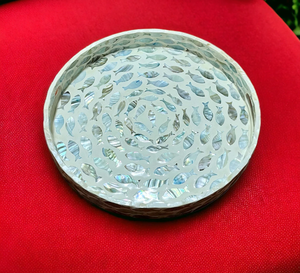 Plateau décoratif de style arabe avec incrustation de nacre, dernier design, plateau de service en nacre pour la maison de luxe, l'hôtel, le restaurant - Product Image 5