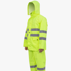 Logotipo personalizable Ecológico Poliéster Impermeable a prueba de viento Durable Reflectante Impermeable Capucha XL Trabajo al aire libre Camping - Product Image 1