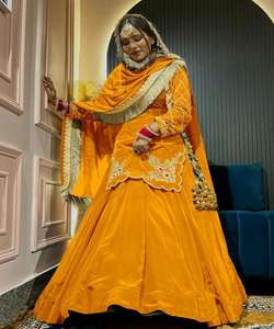 Ensemble Salwar Kameez pour occasions festives, imprimé en lin et viscose avec dupatta, tenue ethnique pour les fêtes - Product Image 3